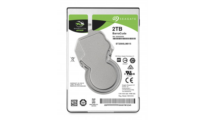 Seagate BarraCuda 2 TB SATAIII 128 MB 2,5" kõvaketas