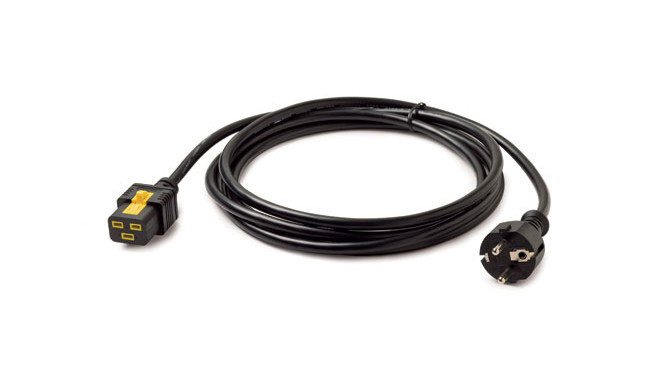 APC toitejuhe maandatud 230V 3m pikk, lukustatav, 16A, must, schuko-IEC320 C19
