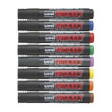 Permanent marker with conical tip UNI-BALL Prockey PM122 red