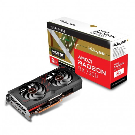 Sapphire graafikakaart PULSE 11324-01-20G AMD Radeon RX 7600 8GB GDDR6