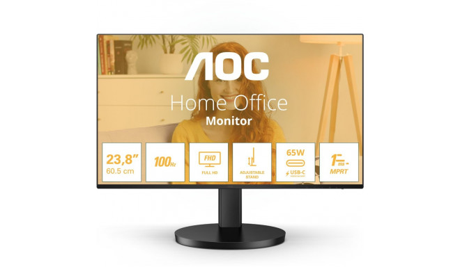 "68,6cm/27"" (1920x1080) AOC Basic-line 27B3CF2 16:9 FHD IPS 1ms 100Hz HDMI USB-C Speaker Black"