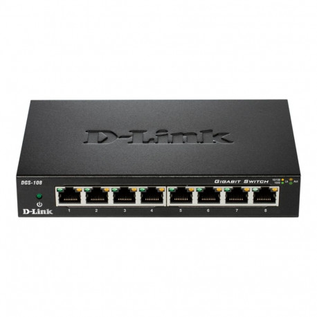 D-Link | Switch | DGS-108/E | Unmanaged | Desktop | Gigabit Ethernet (copper) ports quantity 8 | 60 