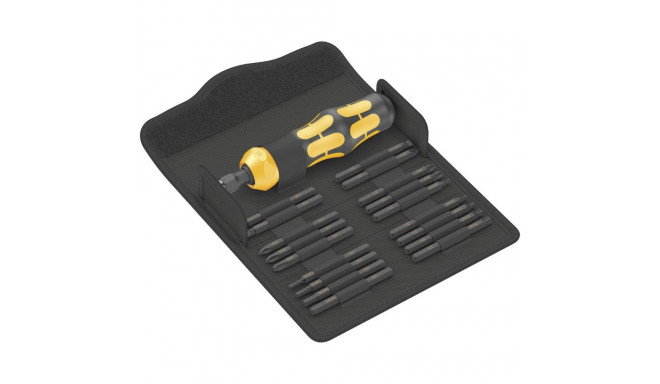 19-piece bit set with impact screwdriver WERA KK 900