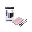 QOLTEC 52279 Enclosure / SSD HDD 2.5 drive / SATA / USB 3.0 / Super speed 5Gb/s / 2TB / Pink