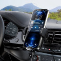 Acefast automatic phone holder for windshield, cockpit and air vent with Qi 15W wireless charger bla