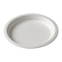 Cardboard plate 18cm 40pcs biodegradable compostable