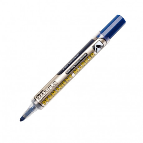 Permanent marker PENTEL NLF50 with a conical tip blue