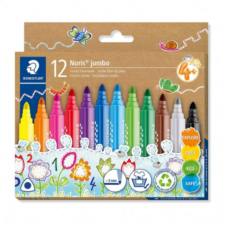 Fibre-tip Noris jumbo 12pcs wallet