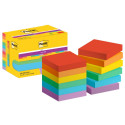 Note paper 47x47mm POST-IT Super Sticky Playful 12x90 sheets