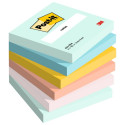 Note paper 76x76mm POST-IT Beachside 6546BEA pastels 6x100 sheets