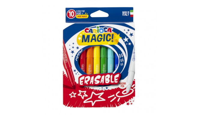 Felt-tip pens CARIOCA Magic Laser erasable 10 colors