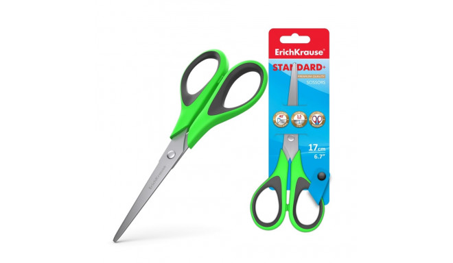 Scissors ErichKrause® Standard+, 17 cm (blister 1 pcs)