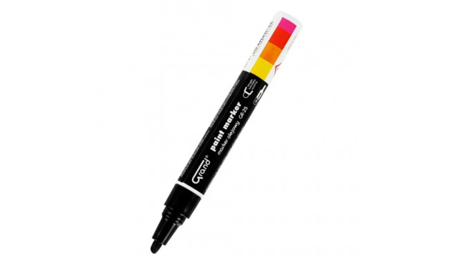 Color marker GRAND Paint GR-25 (metal, glass, plastic) with a conical tip, black