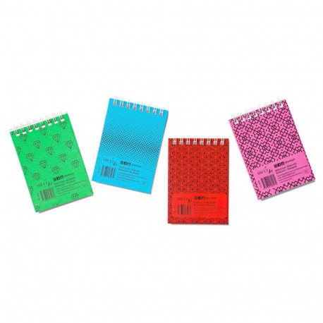 Märkmeplokk spiraalköites ülevalt A7 ruuduline SMLT kartongkaaned 50 lehte