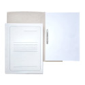 Fast binder SMLT A4 cardboard with metal clip white (Delo)