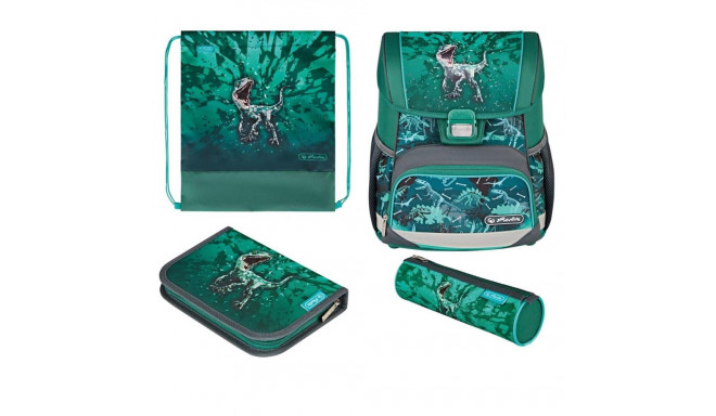 Herlitz koolikott-ranits Loop Plus - Green Rex, 16 l