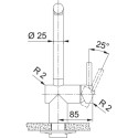 TAP ARM ATLAS NEO PULL SIDE GOLD