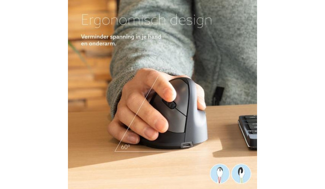 R-Go Tools Ergonomic mouse R-Go HE Break with break software, small (hand size ˂165 mm), right-hande