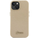 GUESS case for IPHONE 13 / 14 / 15 GUHCP15SPGMCSD (Glitter Glossy Script) gold