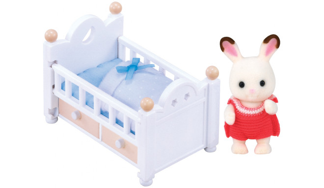 Sylvanian Families Šokolaadijänku beebikomplekt (beebivoodi)