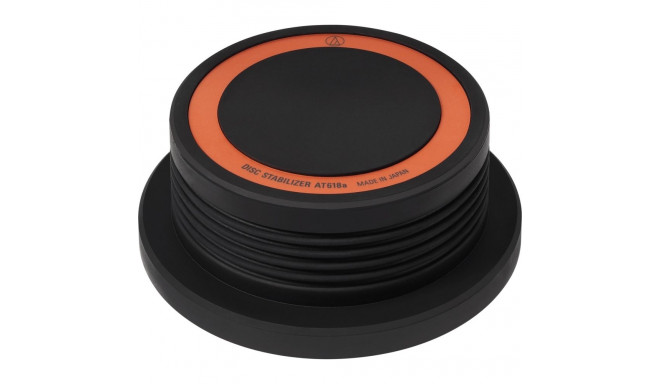 Audio-Technica record weight AT618a, attachment/assembly (black/orange)