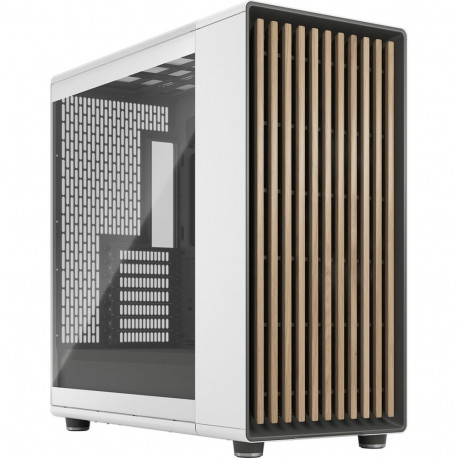 North XL Chalk White TG Clear (weiß/holz, Tempered Glass-Version)