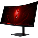 Acer Nitro XV345CURV3, gaming monitor - 34 - black, QHD, VA, USB-C, KVM switch, curved, 180Hz panel