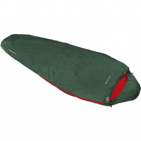 Mumiakujuline magamiskott Ultra Pak 500 ECO, tumeroheline/punane