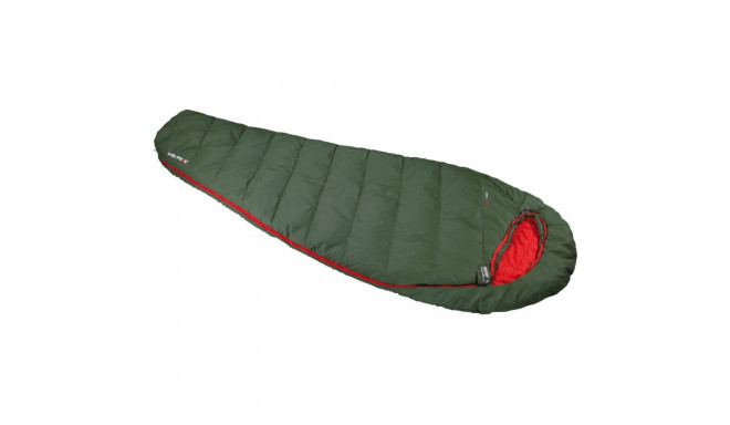 High Peak mummy sleeping bag Pak 1000 ECO (dark green/red)