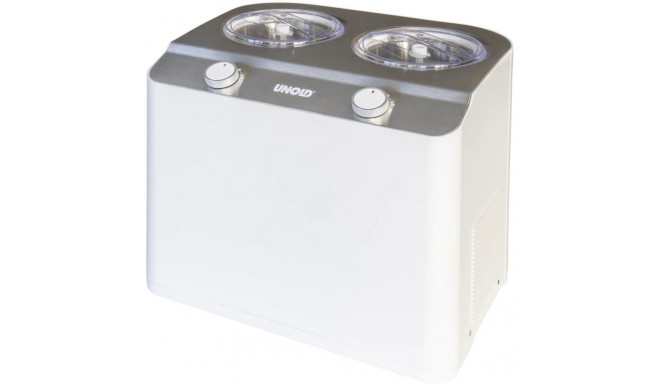 Unold ice cream maker Doppio bianco (white, 2x 1.2 liters)