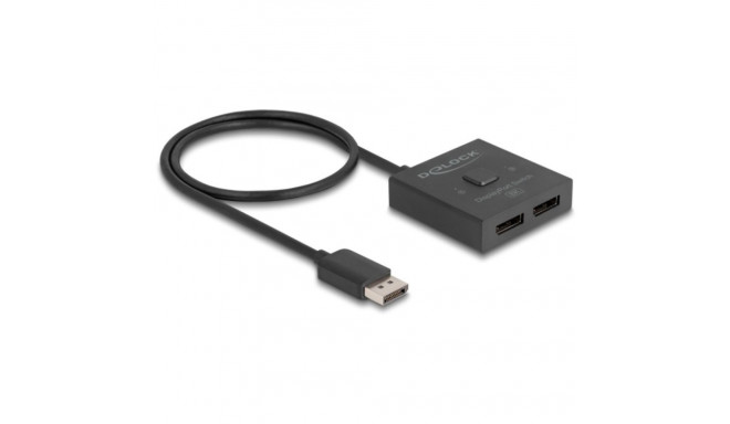 DeLOCK DisplayPort Switch 2 > 1 bidirectional 8K (black, 50cm)