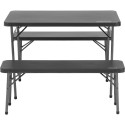 Coleman Camping Table Pack-Away Table for 4 2199746 (black, 102 x 61cm, 70cm high)