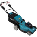 Makita cordless lawnmower DLM481CT2, 36Volt (2x18Volt) (blue/black, 2x Li-ion battery 5.0Ah, with wh