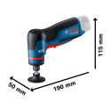 Bosch cordless straight grinder GWG 12V-50 S Professional solo (blue/black, without battery and char