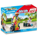 PLAYMOBIL 71257 City Life Starter Pack Rescue with Balance Racer Construction Toy