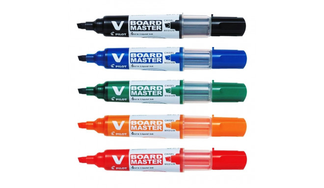 V Board Marker chisel tip 5/set