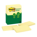 Note paper 76x127mm POST-IT Recycled 655 yellow 6x100 sheets