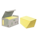 Note paper 76x127mm POST-IT Recycled 655 yellow 6x100 sheets