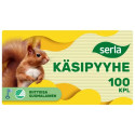 Lehträtik 2-kihiline SERLA kollane 100tk pakis