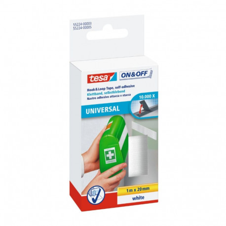 Takjateip iseliimuv TESA 20mmx1m valge