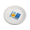 Cardboard plate SMILE 23cm white 25 pcs in a pack