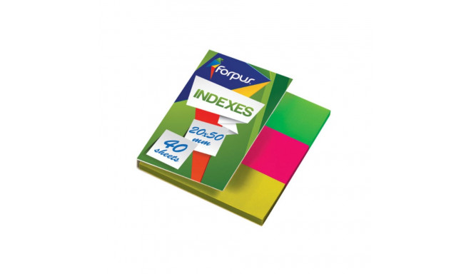 Plastic bookmark 20x50mm 3 colors FORPUS