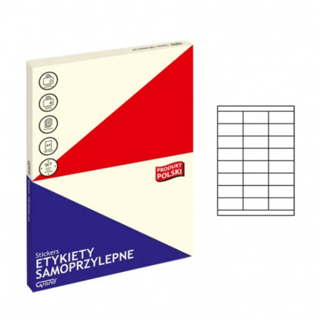 Stickers 011 white 70x33,8mm 24/A4 100pcs