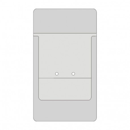 Pencil pocket 90x160mm white PVC