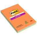 Märkmepaber 102x152mm POST-IT Super Sticky jooneline 3x45 lehte