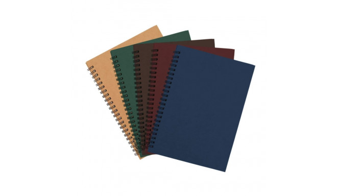 Notebook in spiral binding A5 SMLT square cardboard covers with index 96 pages