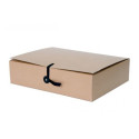 Archive box SMLT 6cm brown with button fastening