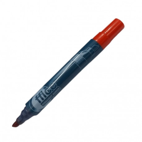 Permanent marker FO red with cut tip