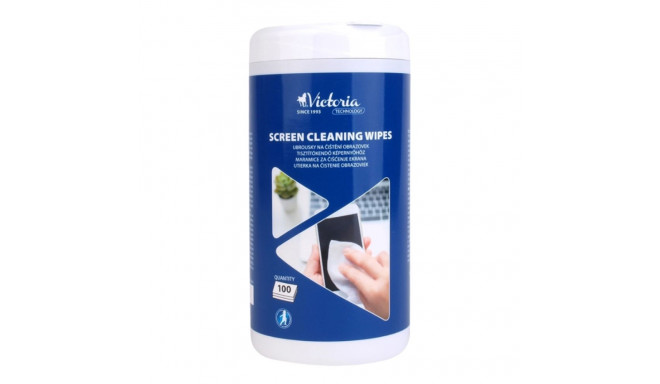 Cleaning wipe, for screen, 100 pcs, VICTORIA TECHNOLOGY