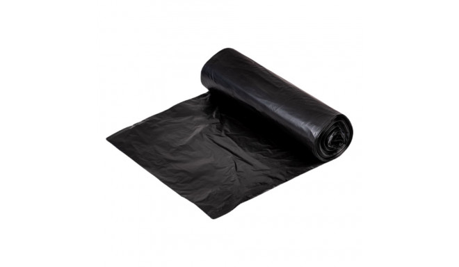 Garbage bag 40L (600x850mm) LDPE 40mic black 15pcs in a roll